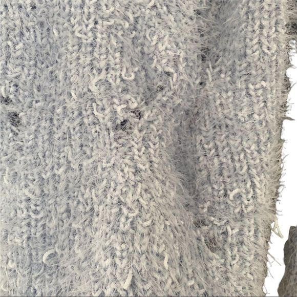 NWT FRESHMAN BLUE FLUFFY PULLOVER JUMPER HIGH MECK SWEATER SIZE MEDIUM - Picture 4 of 6